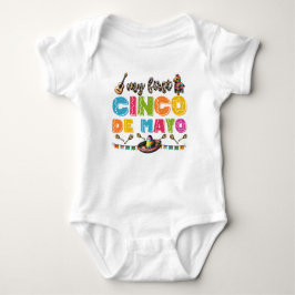 T-Shirt-My First Cinco de Mayo Baby Bodysuit Strampler