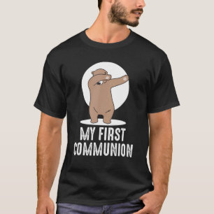 T-shirt My First Communion Dabbing Bear 1st