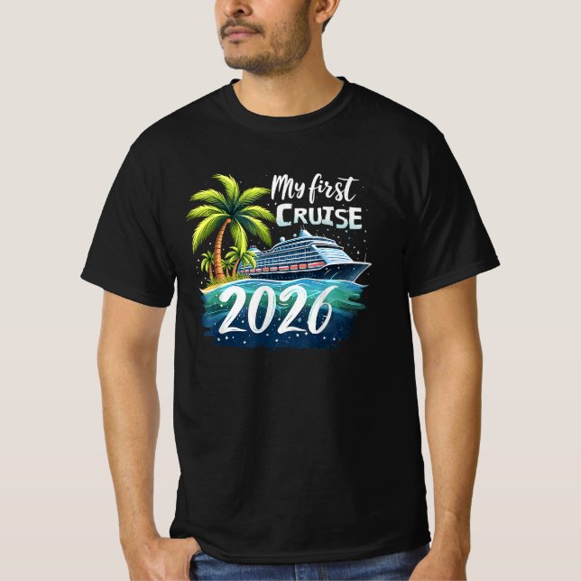 T-shirt My First Cruise 2026 (Devant)