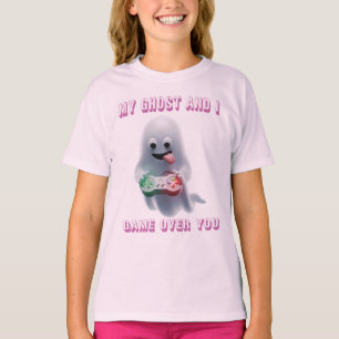 T-shirt My Ghost and I - Gamer Ghost Funny Éffrayant