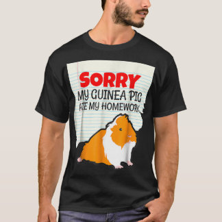 T-shirt My Guinea Pig Ate My Homework Kids Teacher School