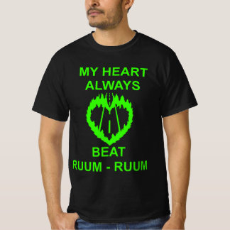 T-SHIRT MY HEART ALWAYS BEAT RUUM-RUUM LIME GREEN 2026