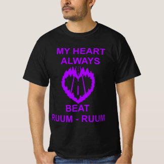T-SHIRT MY HEART ALWAYS BEAT RUUM-RUUM VIOLET 2026