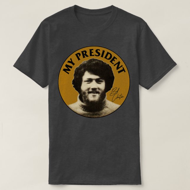 T-shirt My Hippie BILL CLINTON (Design devant)