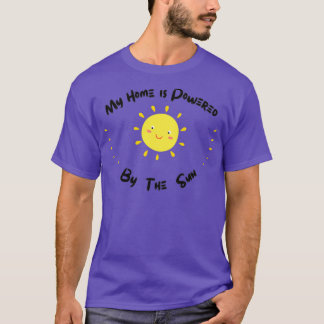 T-shirt My Home est propulsé par le soleil 19