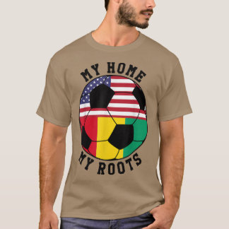 T-shirt My Home My Roots Guinea Flag Soccer 