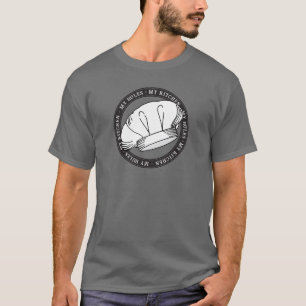 T-shirt My Kitchen My Rules Citation Chef Casquette Restau