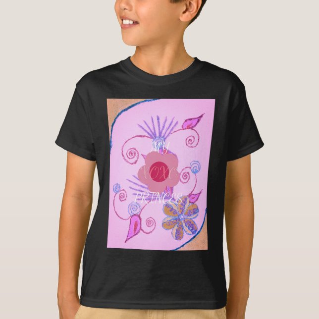 T-shirt My Little Princess : Baby Pink Vector Inspirationa (Devant)