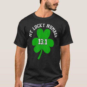T-shirt My Lucky Number 131 Irlandais Runner Shamrock St P