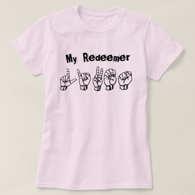 T-shirt My MER de discours Lives (ASL alphabet) (Design devant)