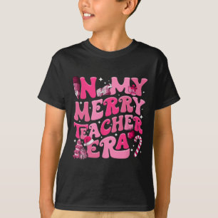 T-shirt My Merry Teacher Era Retro Enseignant Super Christ