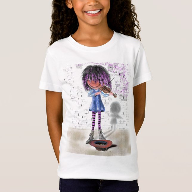 T-Shirt My Music - The Little Violinist - mignon (Devant)
