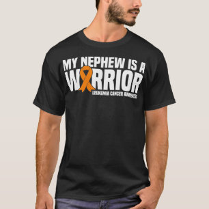 T-shirt My Nephew est un guerrier Leucémie Cancer Awarenes