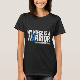 T-shirt My Niece est un guerrier Bleu Ruban Alopecia Award