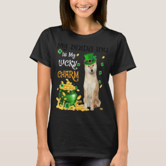 T-shirt My Shiba Inu Est Mon Chance Chanceux Belle Chien P