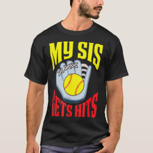 T-shirt My Sis reçoit des coups Frère d'une Soeur de Softb