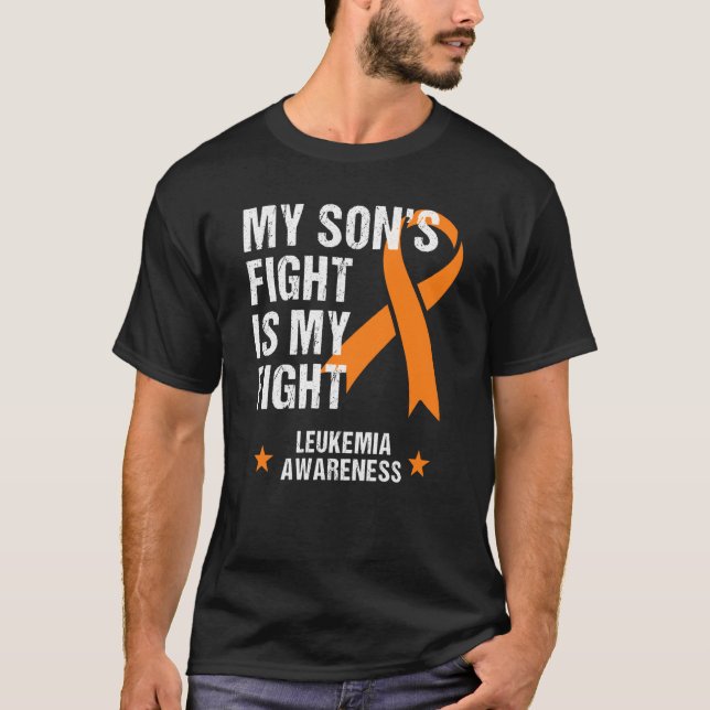 T-shirt My Son's Fight is My Fight Leukemia Awareness (Devant)