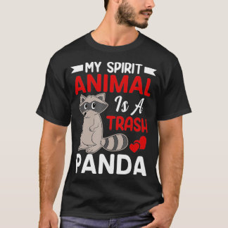 T-shirt My Spirit Animal Is a Trash Panda  Funny Raccoon L