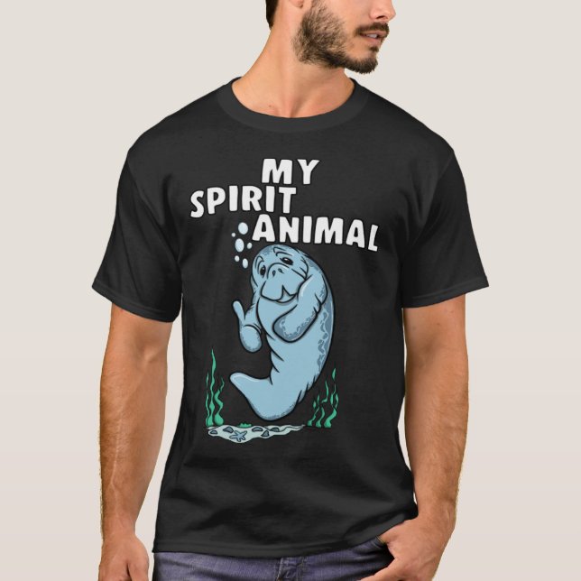 T-shirt MY SPIRIT ANIMAL Manatee (Devant)