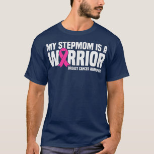 T-shirt My StepMom est un guerrier Conscience du cancer du