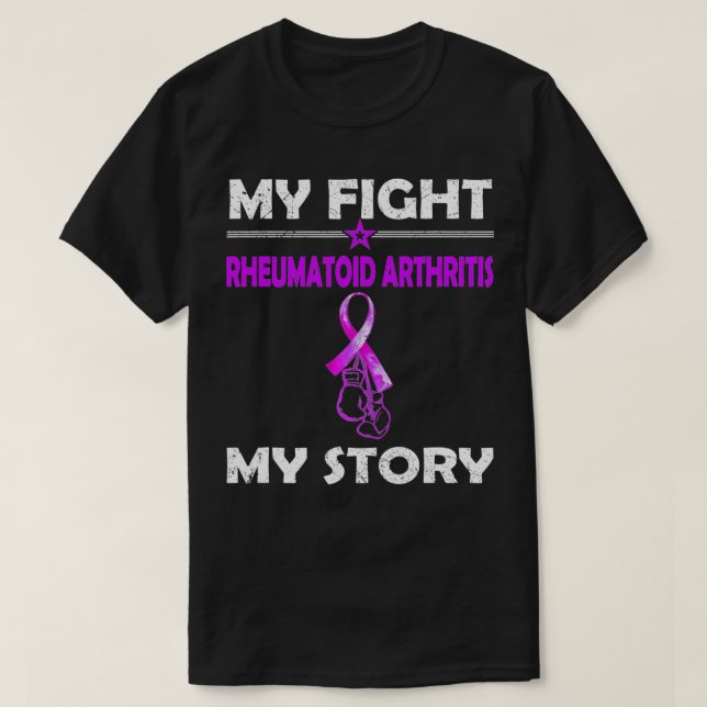 T-shirt My Story Fight Against RHEUMATOID ARTHRITIS  (Design devant)
