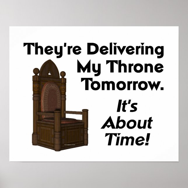 T-SHIRT My Throne Poster (Vorne)