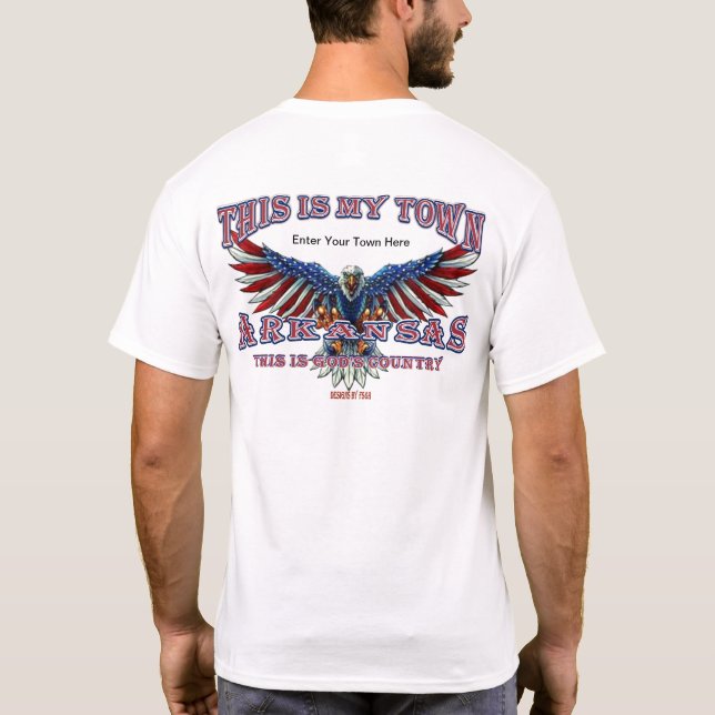 T-shirt My Town Arkansas (Dos)