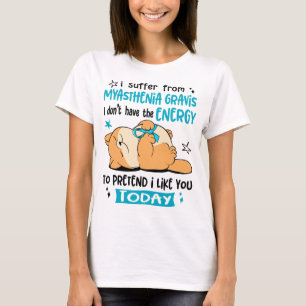 T-shirt Myasthenia Gravis Awareness Ribbon Support Cadeaux