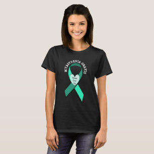 T-shirt Myasthenia Gravis Coeur Sensibilisation Ribbon