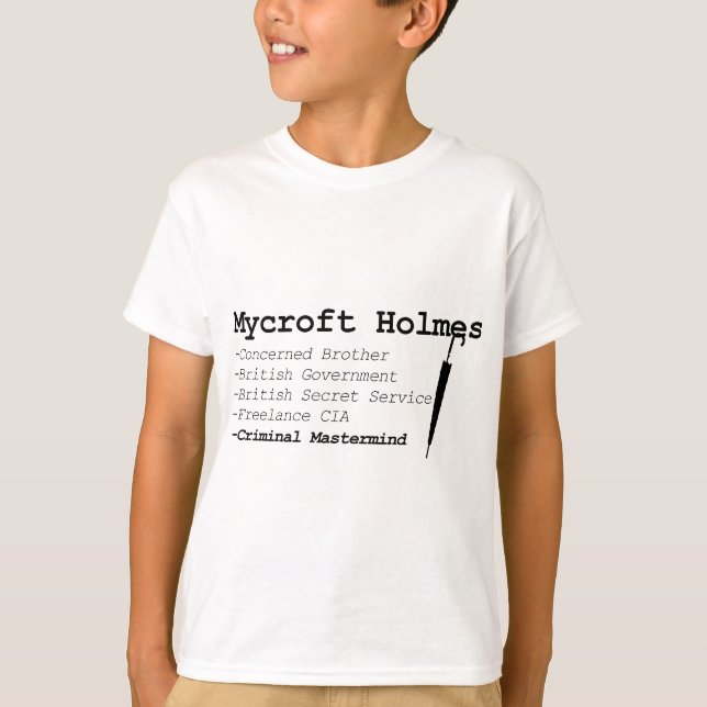 T-shirt Mycroft noir (Devant)