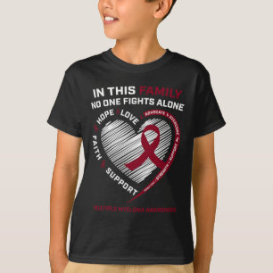 T-shirt Myélome multiple Sensibilisation Soeur Papa Sang C
