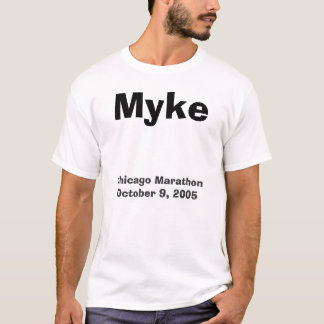 T-shirt Myke, marathon de Chicago le 9 octobre 2005