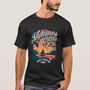 T-shirt Mykonos Grèce Famille Vacances Funny Beach Cruise