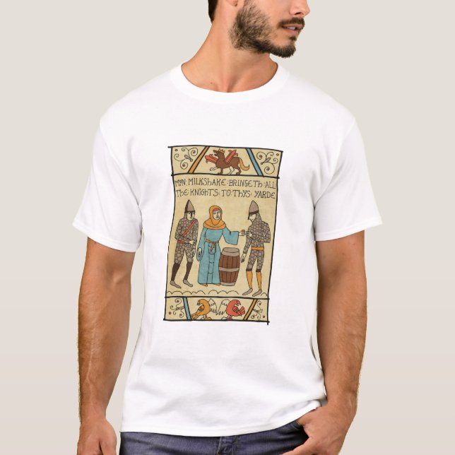 T-shirt Myn Milkshake apporte tous les chevaliers à Thys Y (Devant)