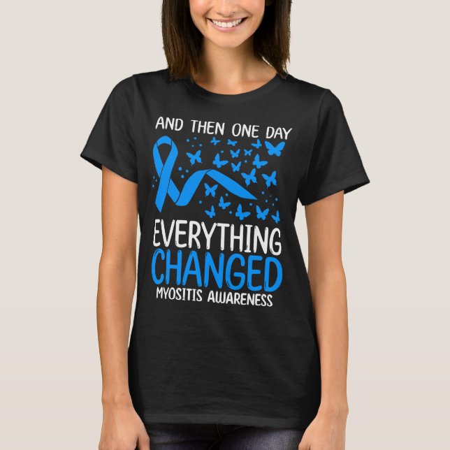 T-shirt Myosite Warrior Ribbon Fighter Myositis Awareness (Devant)
