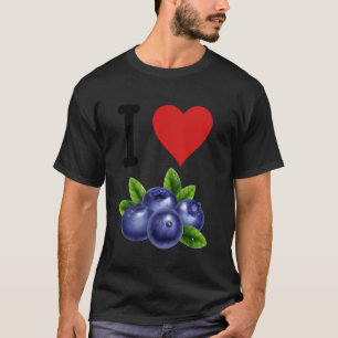 T-shirt Myrtille Fruit J'aime Les Myrtilles Alimentation S