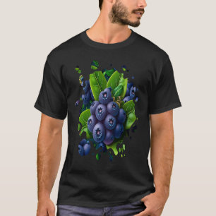 T-shirt Myrtilles Fruits Jardinage Légumes Hommes Femmes