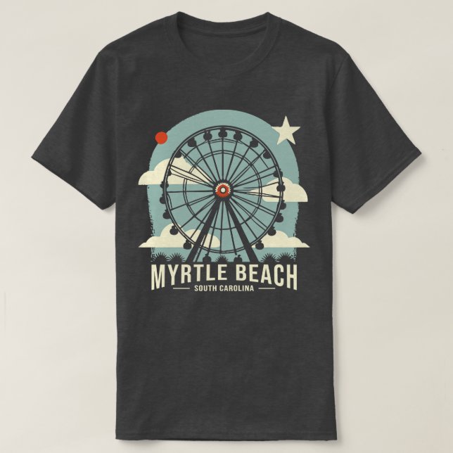 T-shirt Myrtle Beach Caroline du Sud 4 (Design devant)