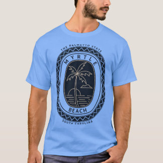 T-shirt Myrtle Beach Caroline du Sud Le coucher de soleil