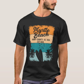 T-shirt Myrtle Beach Et Sc Caroline Du Sud