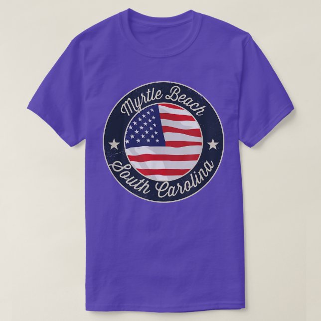 T-shirt Myrtle Beach - Patriotic South Carolina Souvenir T (Design devant)