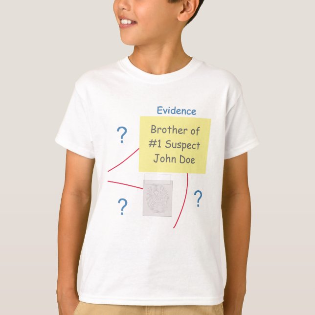 T-shirt Mystère Crime Résoudre la Preuve Commission Frère (Devant)