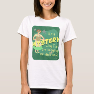 T-shirt Mystère Snark Sassy Retro Reader Femme au foyer