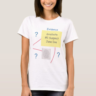T-shirt Mystery Crime Solutionner Evidence Board Diplômé
