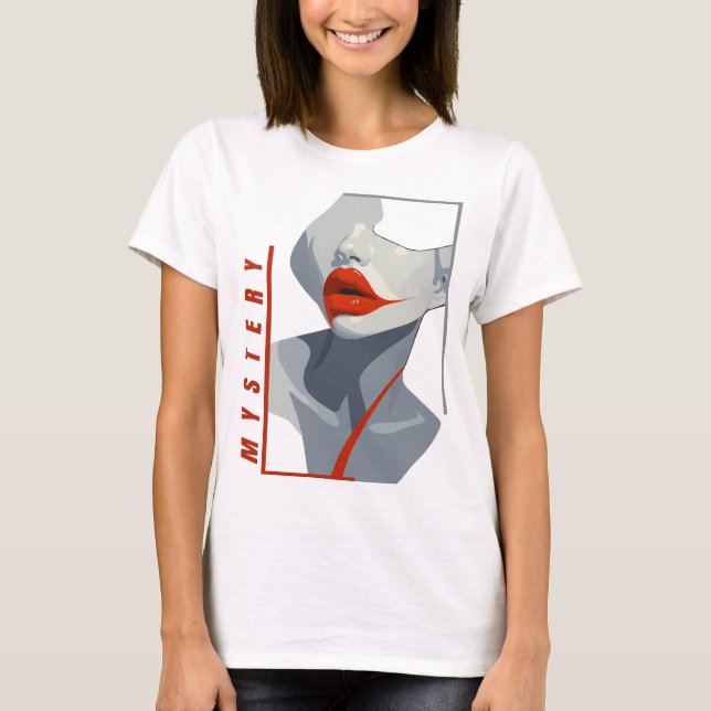 T-shirt Mystery Red Lips (Devant)