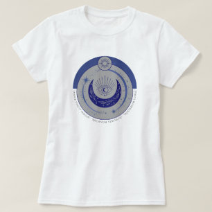 T-shirt Mystic Eye & Crescent Moon - Symbole latin occulte