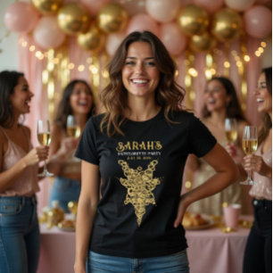 T-shirt Mystic Gold personnalisé pour l'enterrement de vie