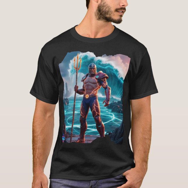 T-shirt Mystic H2O King of Atlantis Design (Devant)