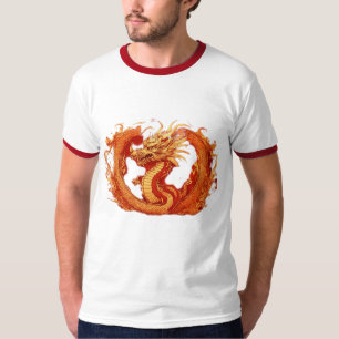 T-shirt Mystic Unity : Rouge & Golden Blend Imprimer T-shi