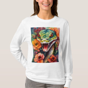 T-Shirt Mystical Snake Charm - Serpent Portant Une